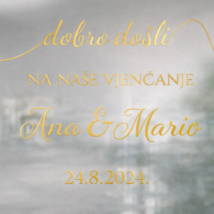 Naljepnica – Dobro došli na Vjenčanje