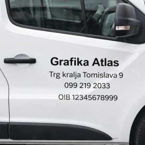 Naljepnica za vozila – Podaci o firmi