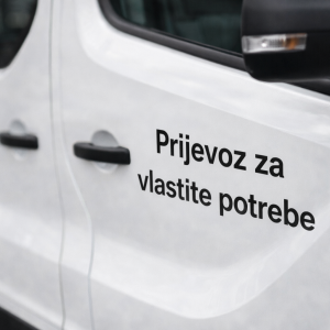 Naljepnica za vozila – Prijevoz za vlastite potrebe