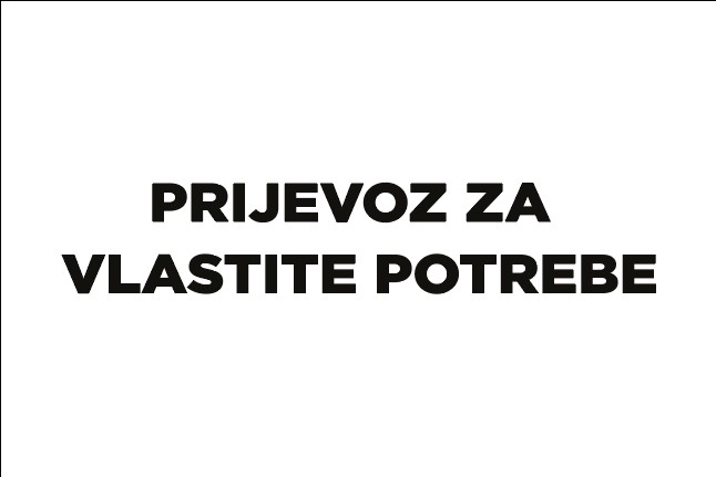 Naljepnica za vozila – Prijevoz za vlastite potrebe - Slika 3