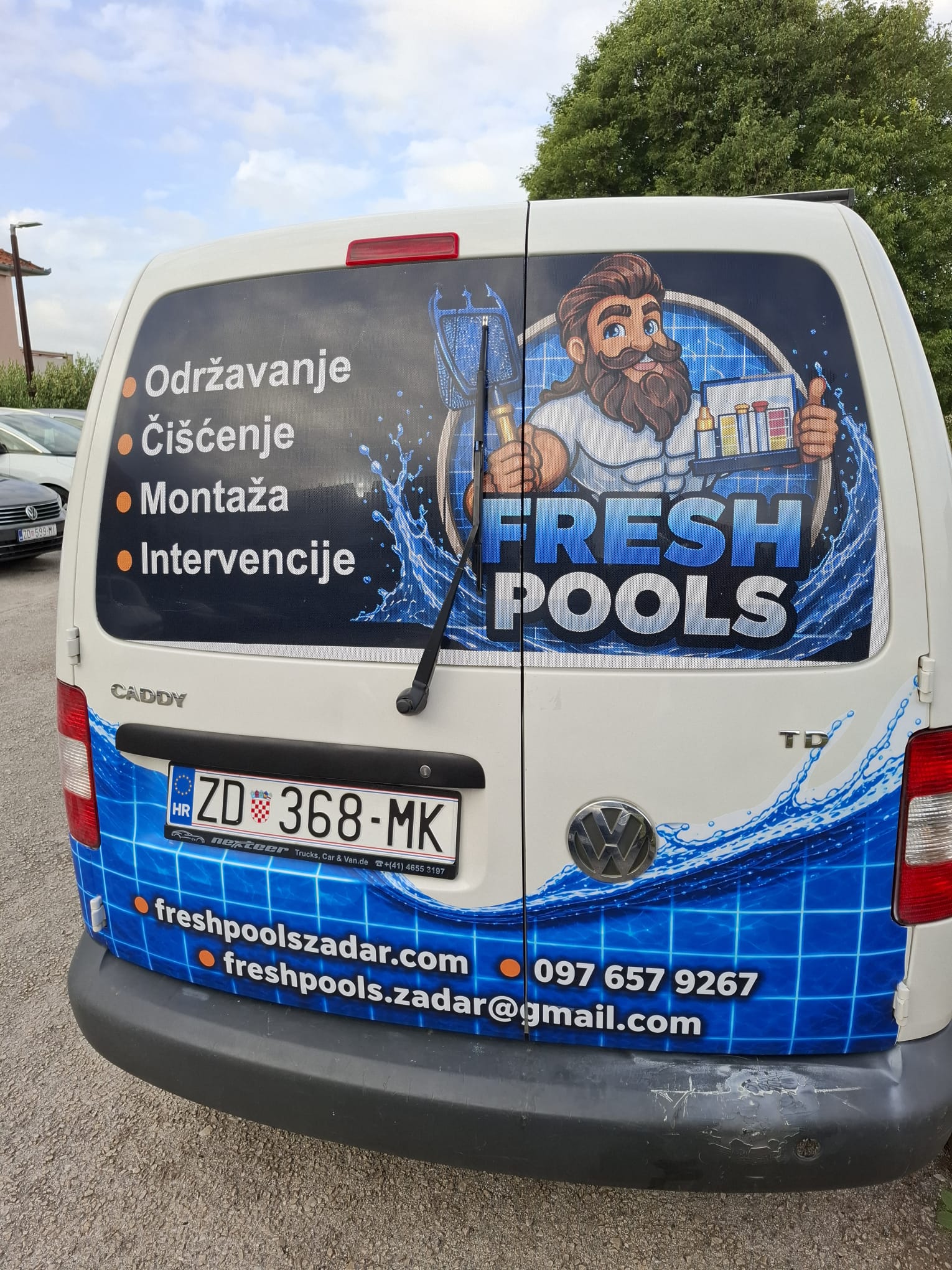 Oslikavanje kombija Fresh Pools Zadar - fresh pools oslikavanje vozila (3).jpeg